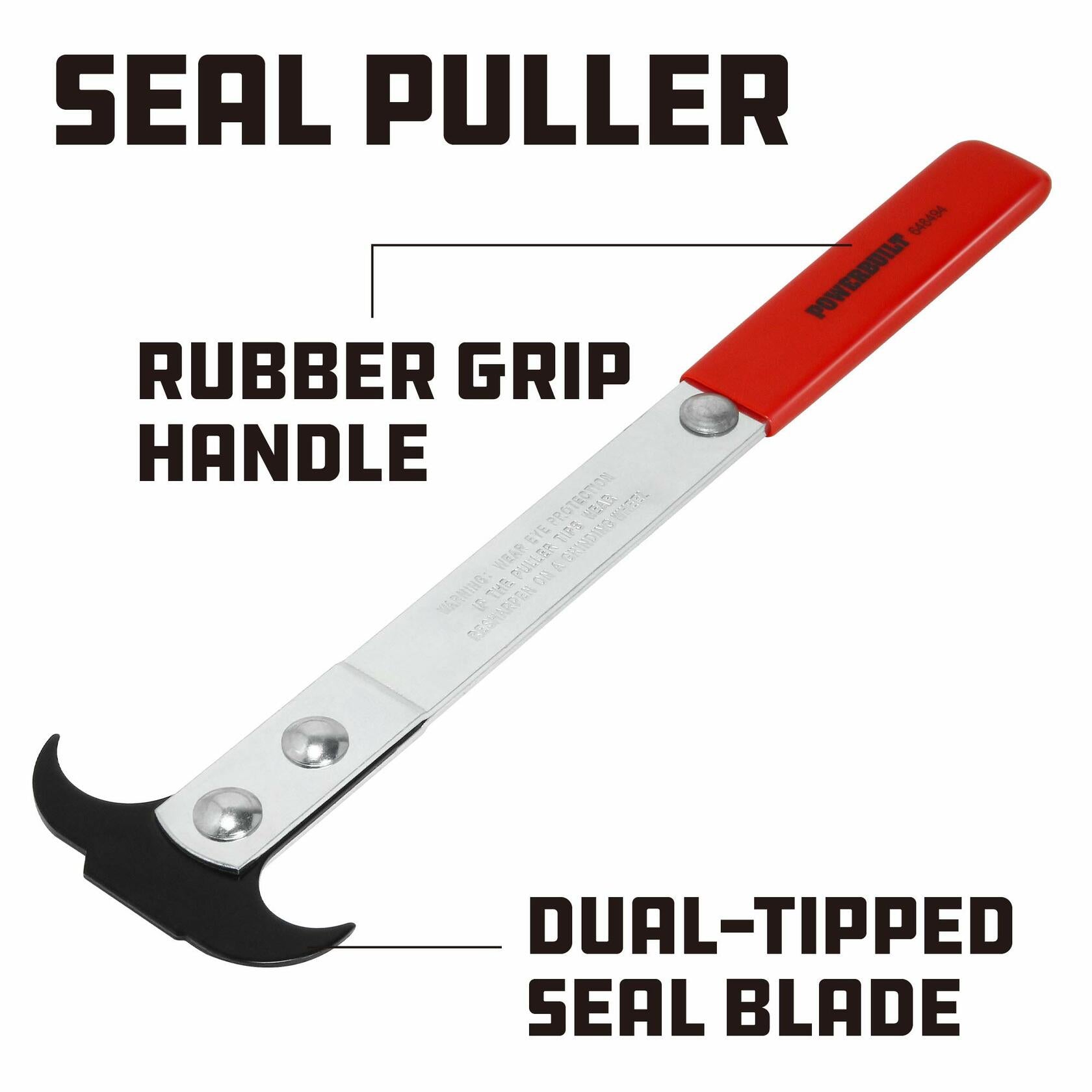 Powerbuilt Seal Puller, Heavy-Duty Tool for Seal Removal, Easy Grip, Automotive,