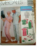McCalls Pattern 9123 Unixes Uniform Essentials - Scrubs - Size XL-XXL Bust 42-48