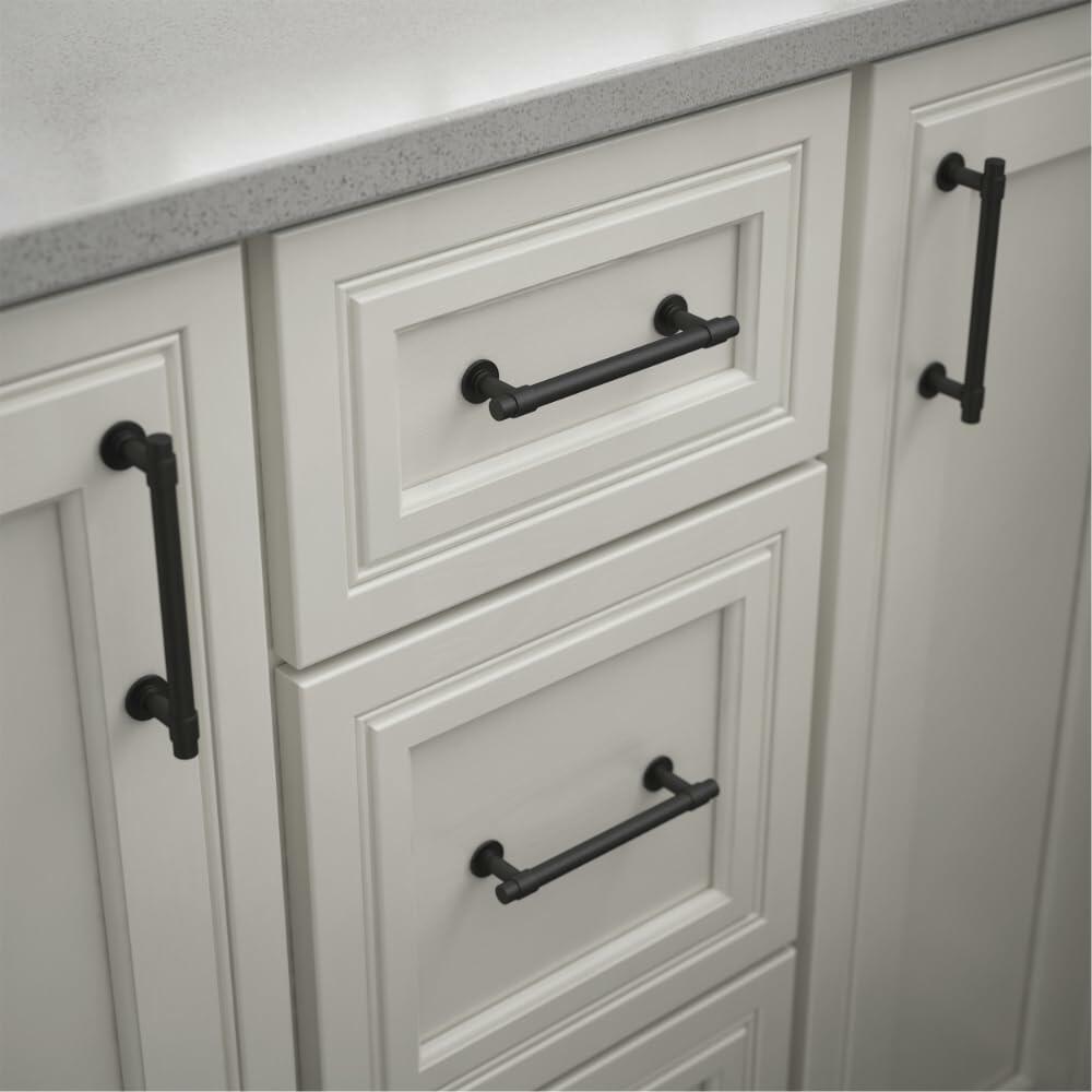10-Pack Franklin Brass Francisco Cabinet Handles 4" Hole Center Pulls | Matte