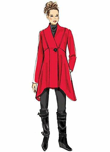 McCall Patterns Women's Seamed, Shaped-Hem Coats