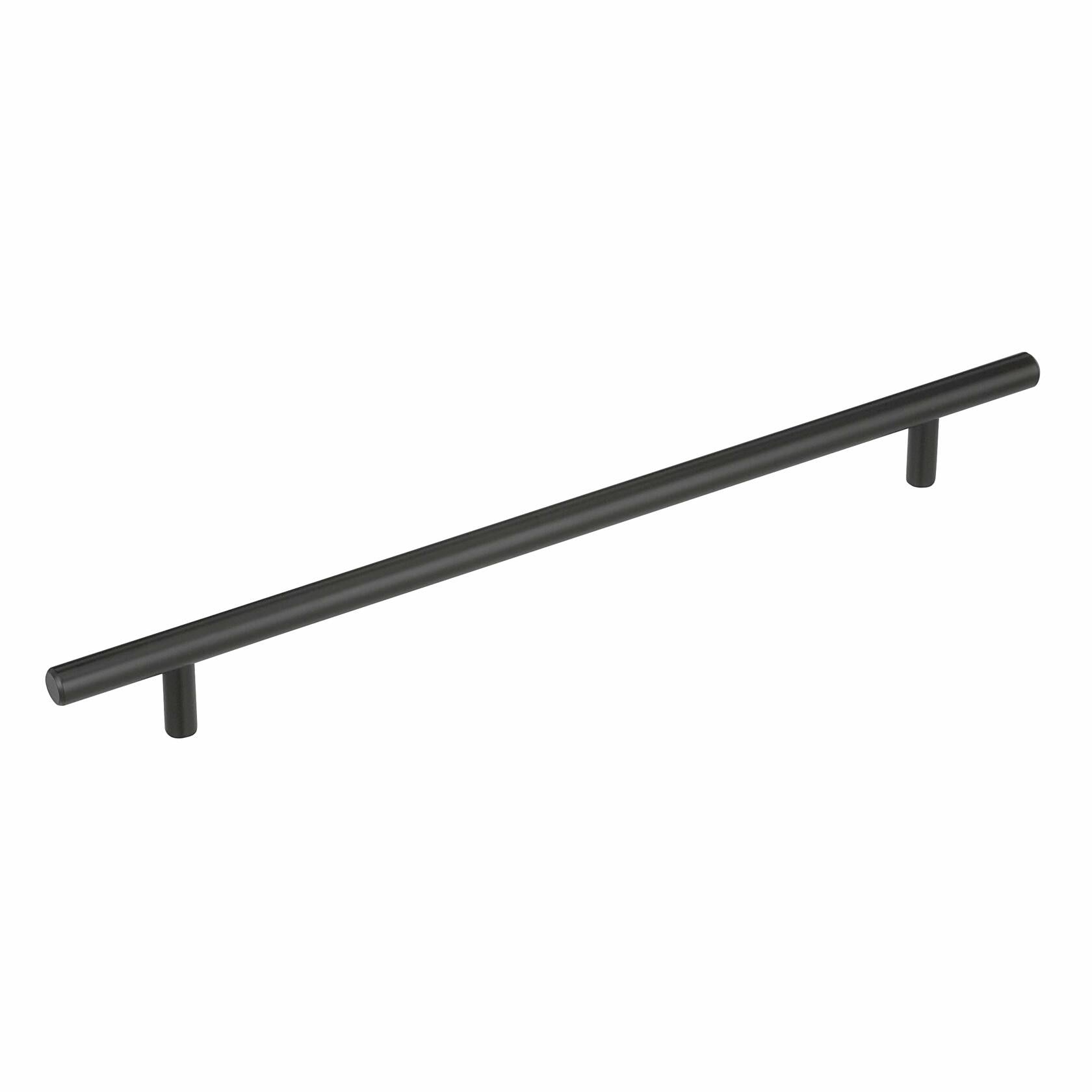 Amerock Bar Pulls 10-1/16 inch (256mm) Center-to-Center Matte Black Cabinet