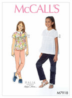 McCall's Patterns McCall's Girl's Pants and Loose Fitting Shirt Malia Janveaux