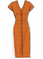 McCall's Patterns McCall's Women's Petite Belt and Button Up Dress, Sizes 6-14