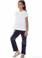 McCall's Patterns McCall's Girl's Pants and Loose Fitting Shirt Malia Janveaux