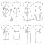 McCall's Patterns McCall's Women's Petite Belt and Button Up Dress, Sizes 6-14