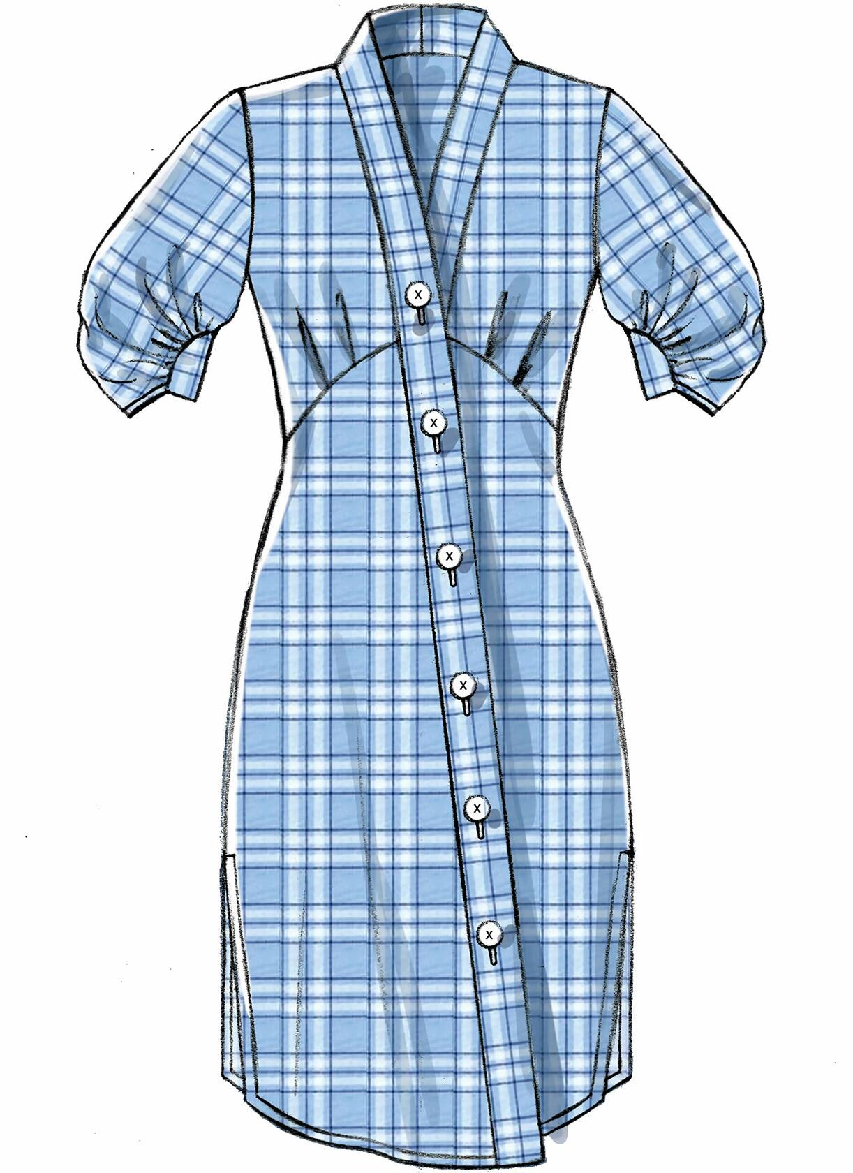 McCall Pattern Women's Fitted Tunic and Dress, Sizes 6-14 Sewing Pattern