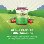 60 Count USDA Organic Kids Probiotic Gummies - Gut Bacteria Probiotics for