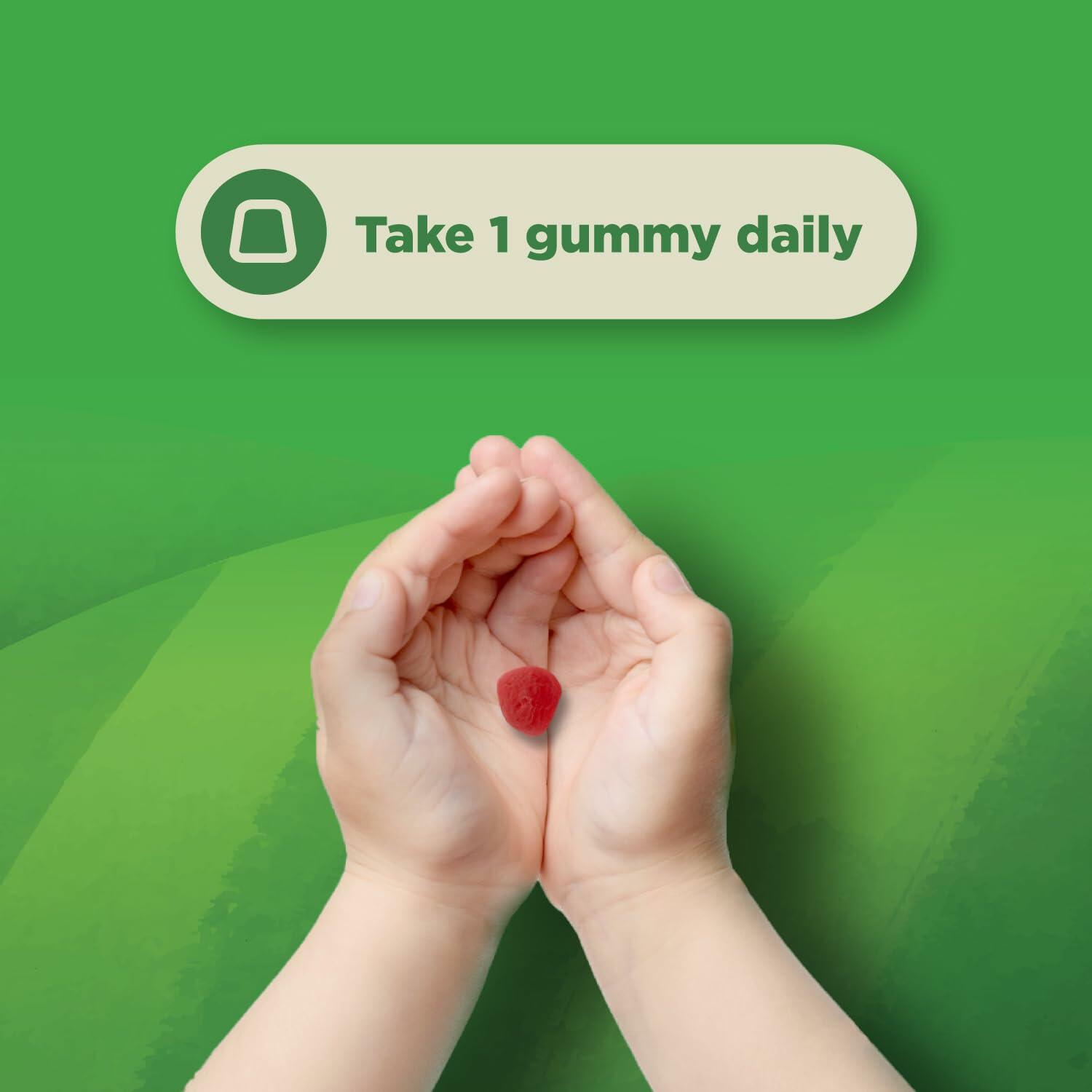 60 Count USDA Organic Kids Probiotic Gummies - Gut Bacteria Probiotics for