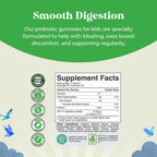 60 Count USDA Organic Kids Probiotic Gummies - Gut Bacteria Probiotics for