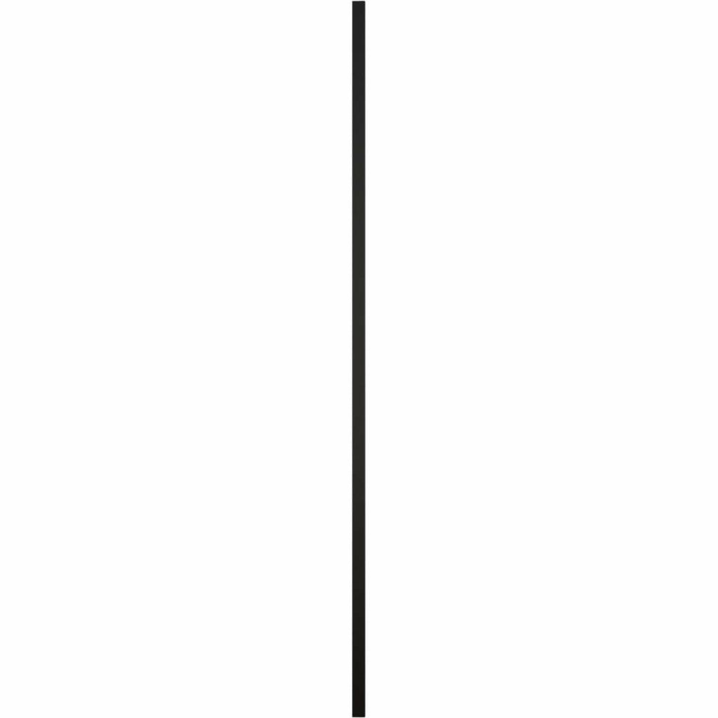 Ekena Millwork Lifetime Vinyl 12"W x 31"H, Black Standard Two Equal Panel