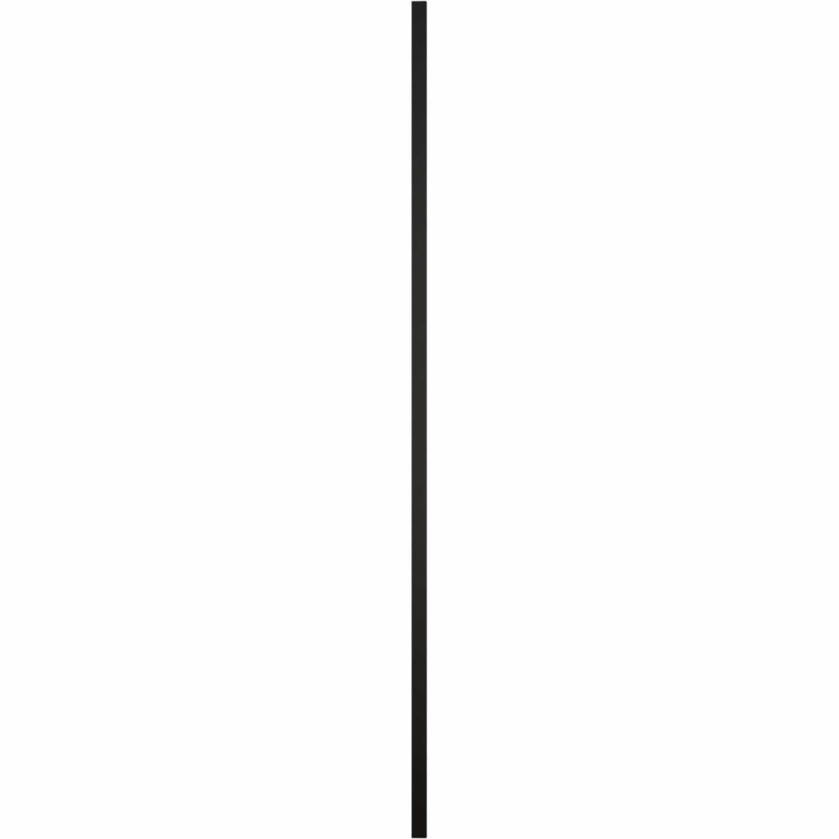 Ekena Millwork Lifetime Vinyl 12"W x 31"H, Black Standard Two Equal Panel