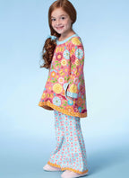 McCalls Pattern M7496 Girls Nightgown and Pj Set Girls Size 2-5
