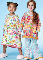 McCalls Pattern M7496 Girls Nightgown and Pj Set Girls Size 2-5