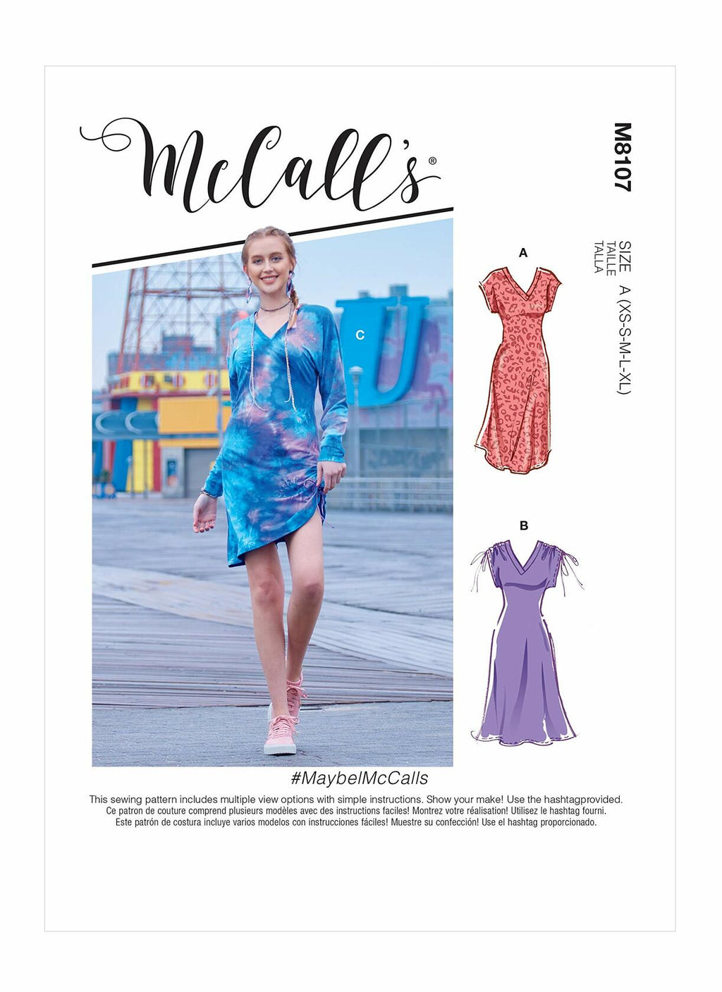 McCall Pattern X, XS-S-M-L-XL