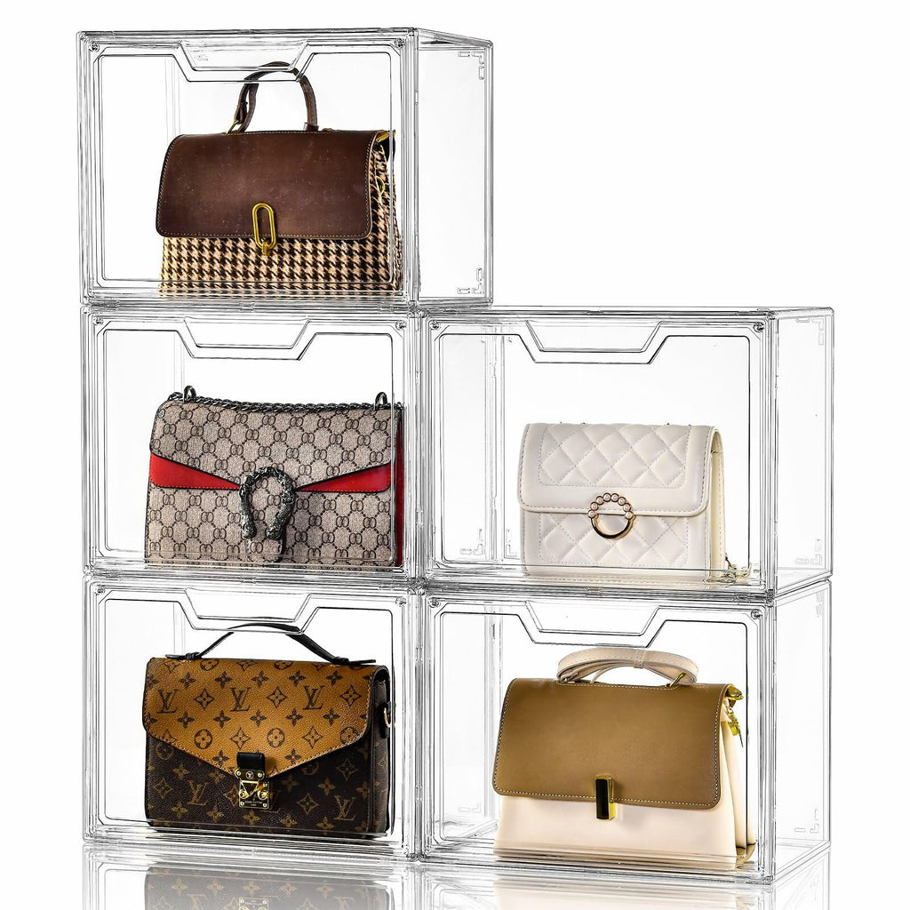 Purse Organizer for Closet,Clear Acrylic Display Case for Handbag Organizer,