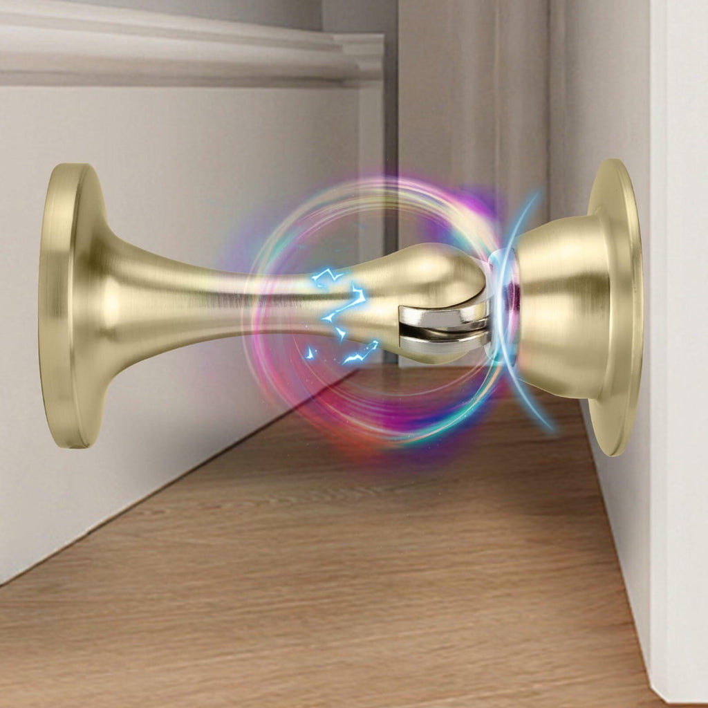 Bak Bo 2 Pack Magnetic Door Stopper, Strong Magnetic Door Holder Keep Door Open,