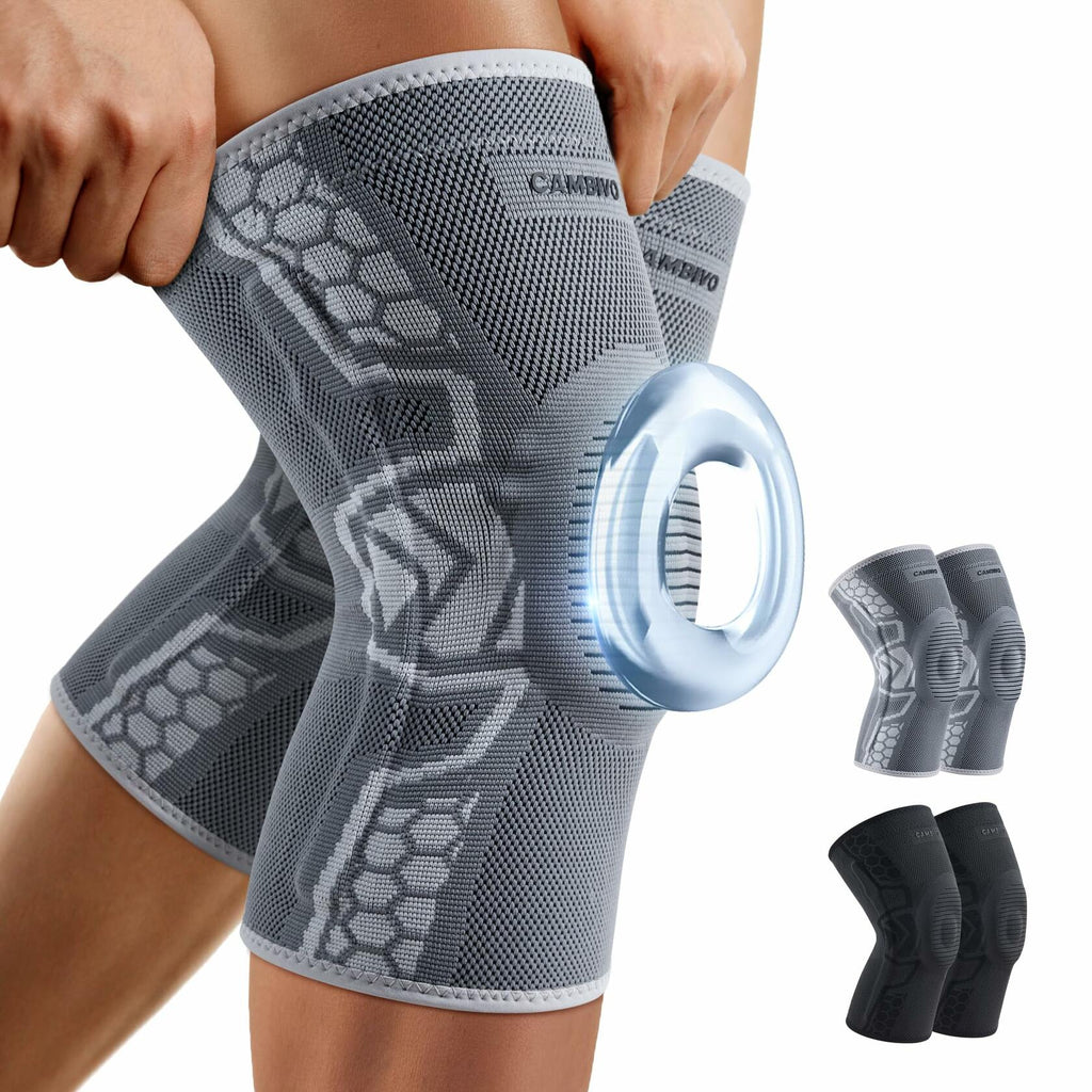 OPEN BOX- CAMBIVO XXL 2 Pack Knee Brace for Men and Women, Knee Sleeves for Men