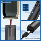 Flame bird 2 Pack Flexible Multi-Purpose Lighter, Long Butane Torch Lighter USB