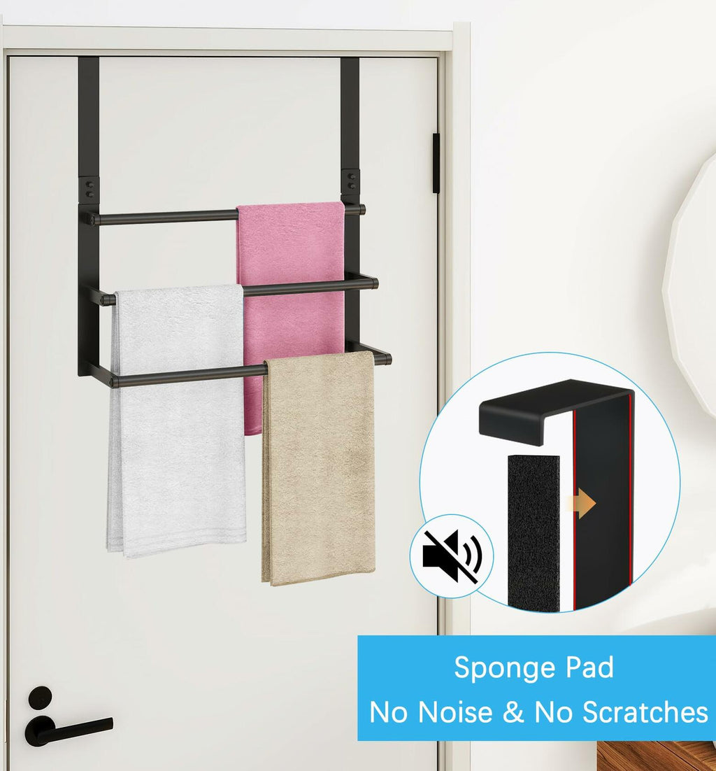 16Inch Over The Door Towel Rack, DOKU Stainless Steel Door Towel Hanger, Over