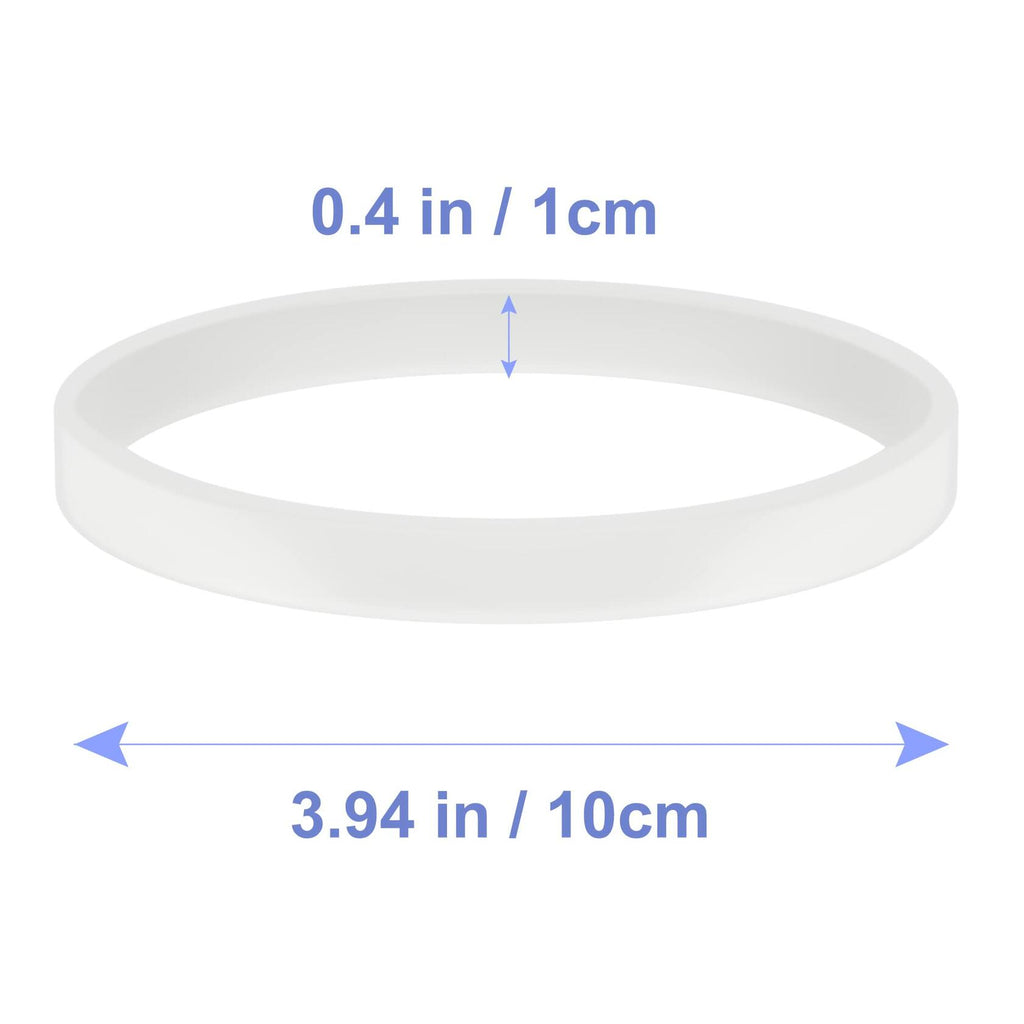 6 PCS Rubber Gaskets 10cm Sealing Gaskets White O-Ring Replacement Parts for