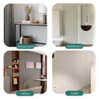Yefanxi 4-in White EVA molding Peel and Stick Panel, 3D Flexible Fluted self