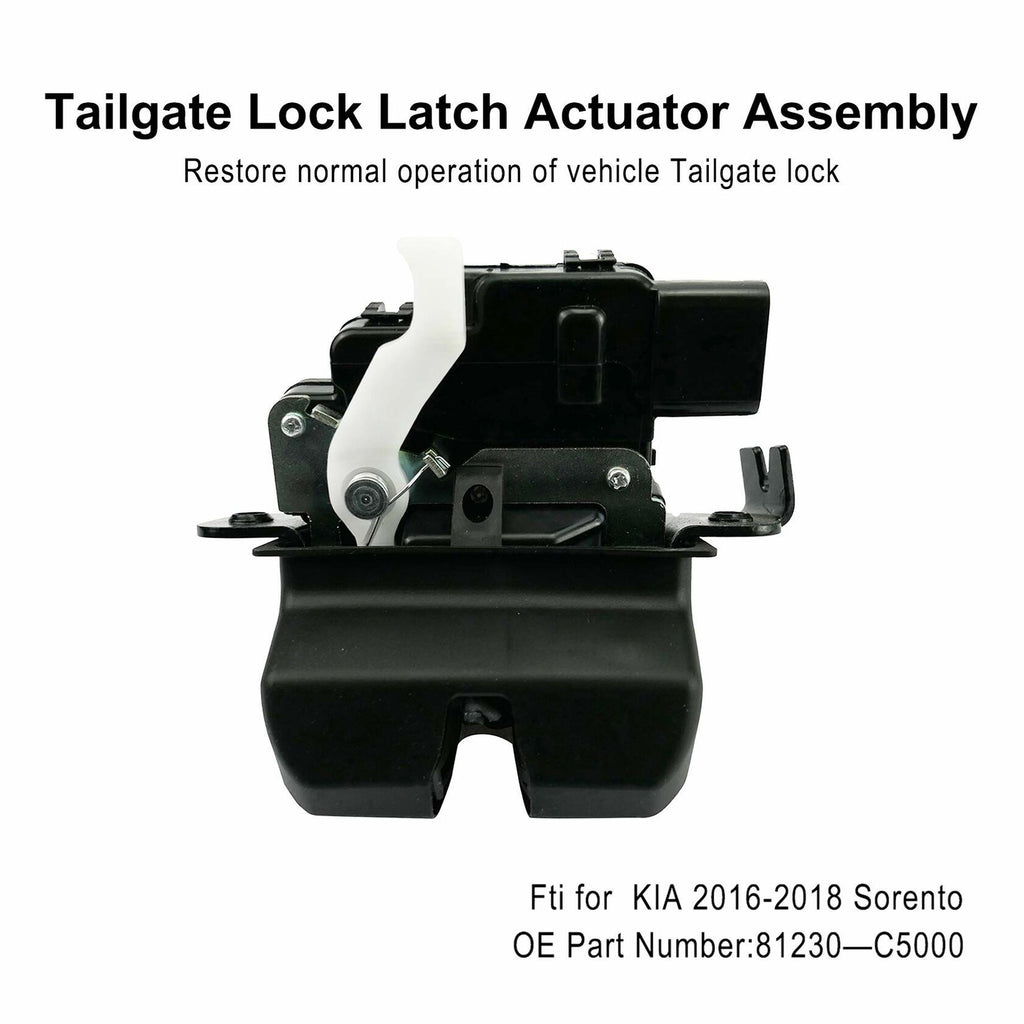 81230-C5000 Trunk Lock Fit for Kia Sorento 2016-2020, Rear Tailgate Lock Latch