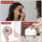 Jadazror Round 30X Magnifying Mirror, 6inch Magnified Mirror with 3 Suction Cups