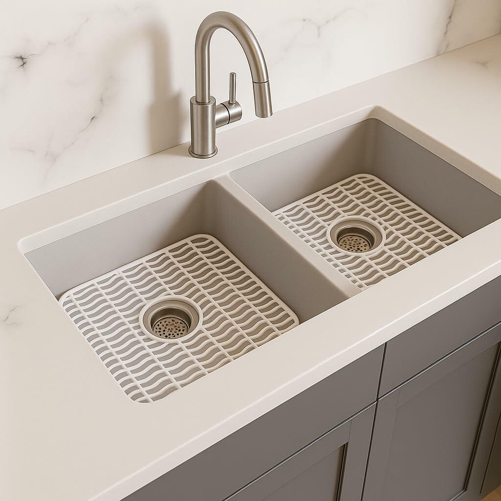 Dependable Industries Inc. Essentials 12" x 11"  2 Pack Plastic Sink Protector