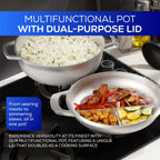 Universal 2-in-1 Caldero (9.4 inch/24 cm), Versatile Dutch Oven Pot with Lid,