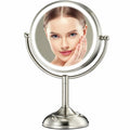 Professional 8.5" Large Lighted Makeup Mirror with Brighter Lights, 1X/10X True