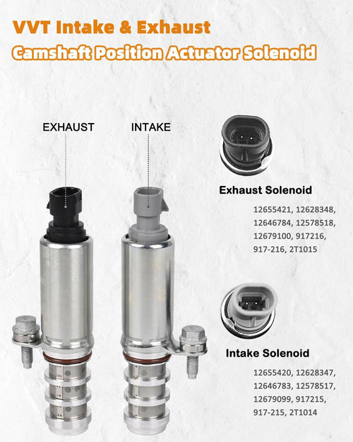Intake & Exhaust Camshaft Position Actuator with Crankshaft Sensor & Camshaft