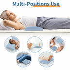 Lumbar Support Pillow for Bed: Memory Foam Lower Back Pain Relief Pillow for