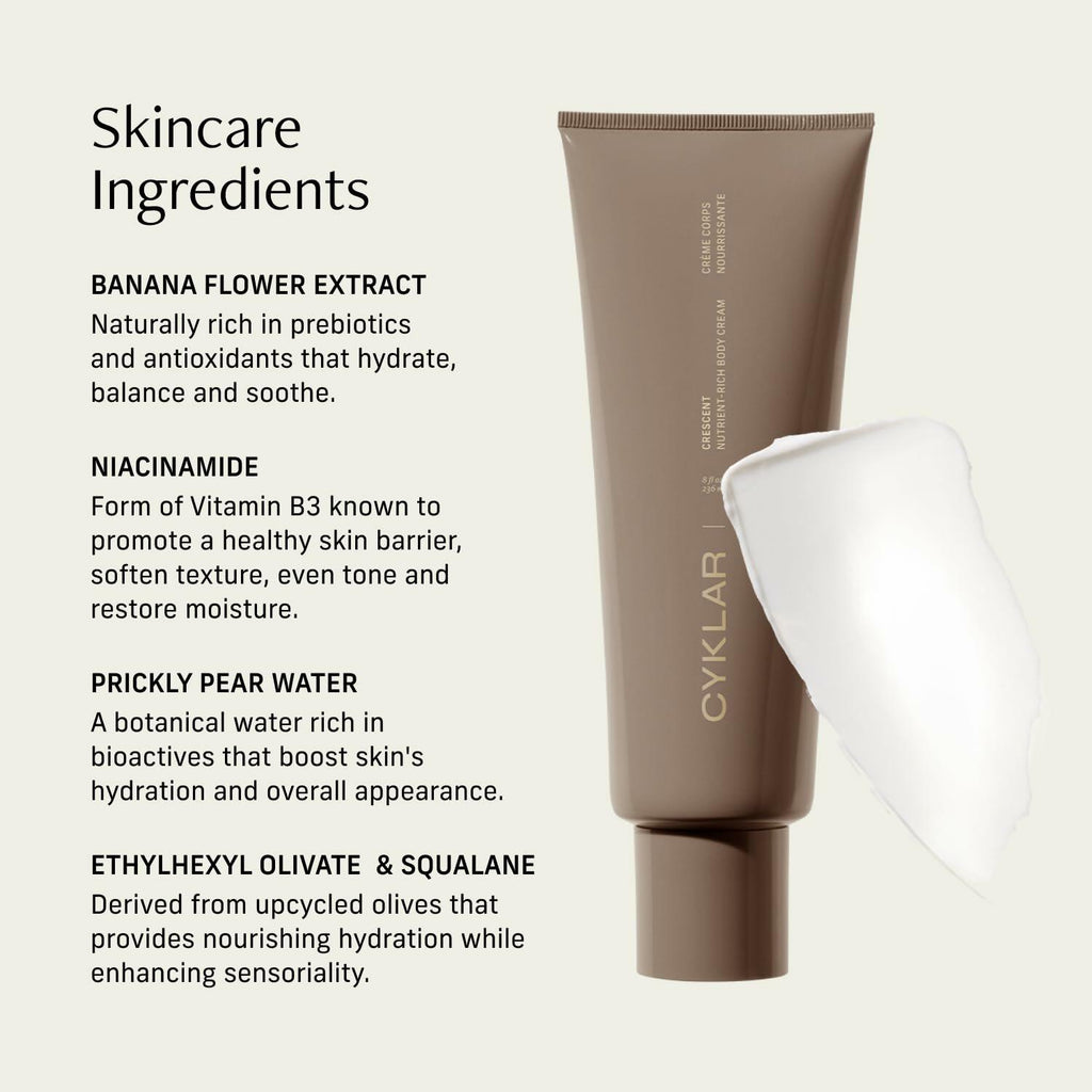 CYKLAR Nutrient Rich Body Cream – Non-Greasy Lotion for 48-Hr Moisture –