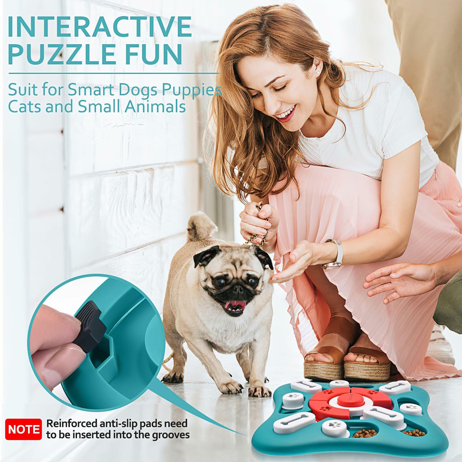 PETSTA Dog Puzzle Toys, Treat Dispensing Dog Enrichment Toys for IQ Training and