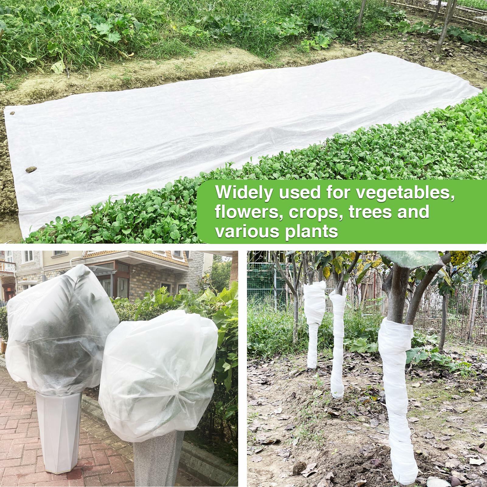 YFFSIDMY Plant Covers Freeze Protection 8'x40', Frost Blankets for Outdoor