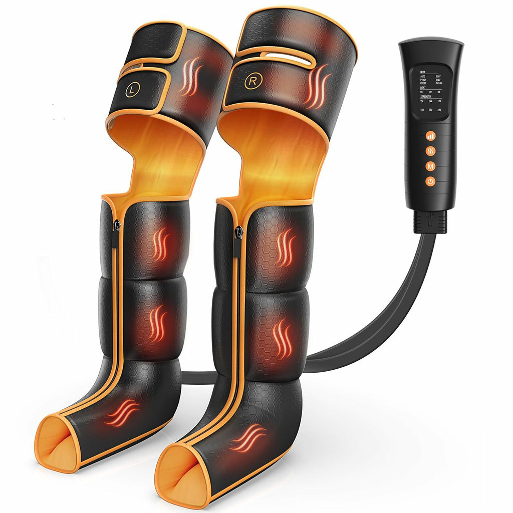 Leg Massager with Heat and Compression, Foot and Full Leg Massager for