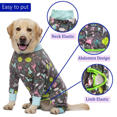 kzrfojy Dog Recovery Suit for Dogs After Surgery Female Male Medium Large Dog