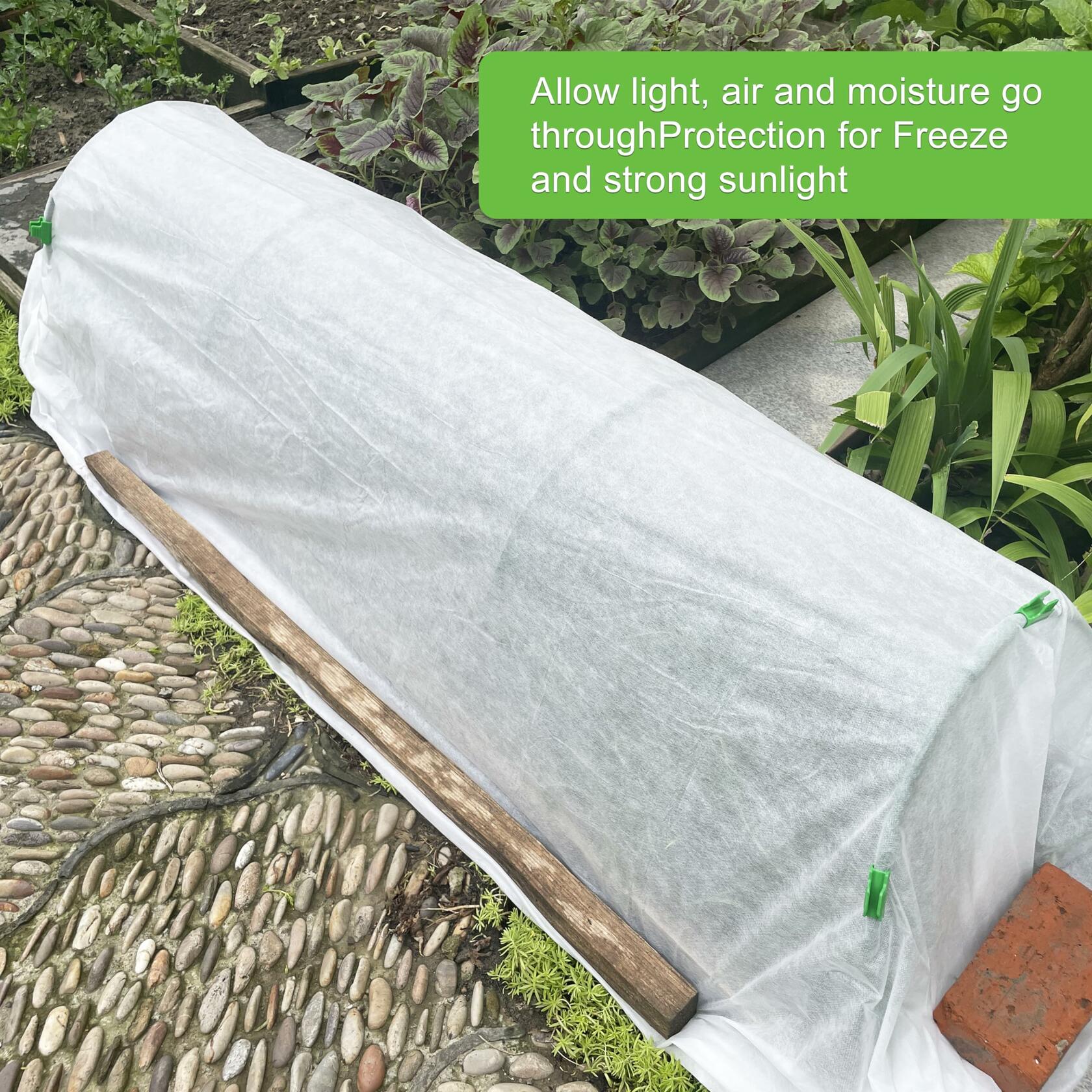 YFFSIDMY Plant Covers Freeze Protection 8'x40', Frost Blankets for Outdoor
