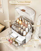 Makeup Organizer Countertop, Skincare Holder Bathroom Counter Organizer, Storage