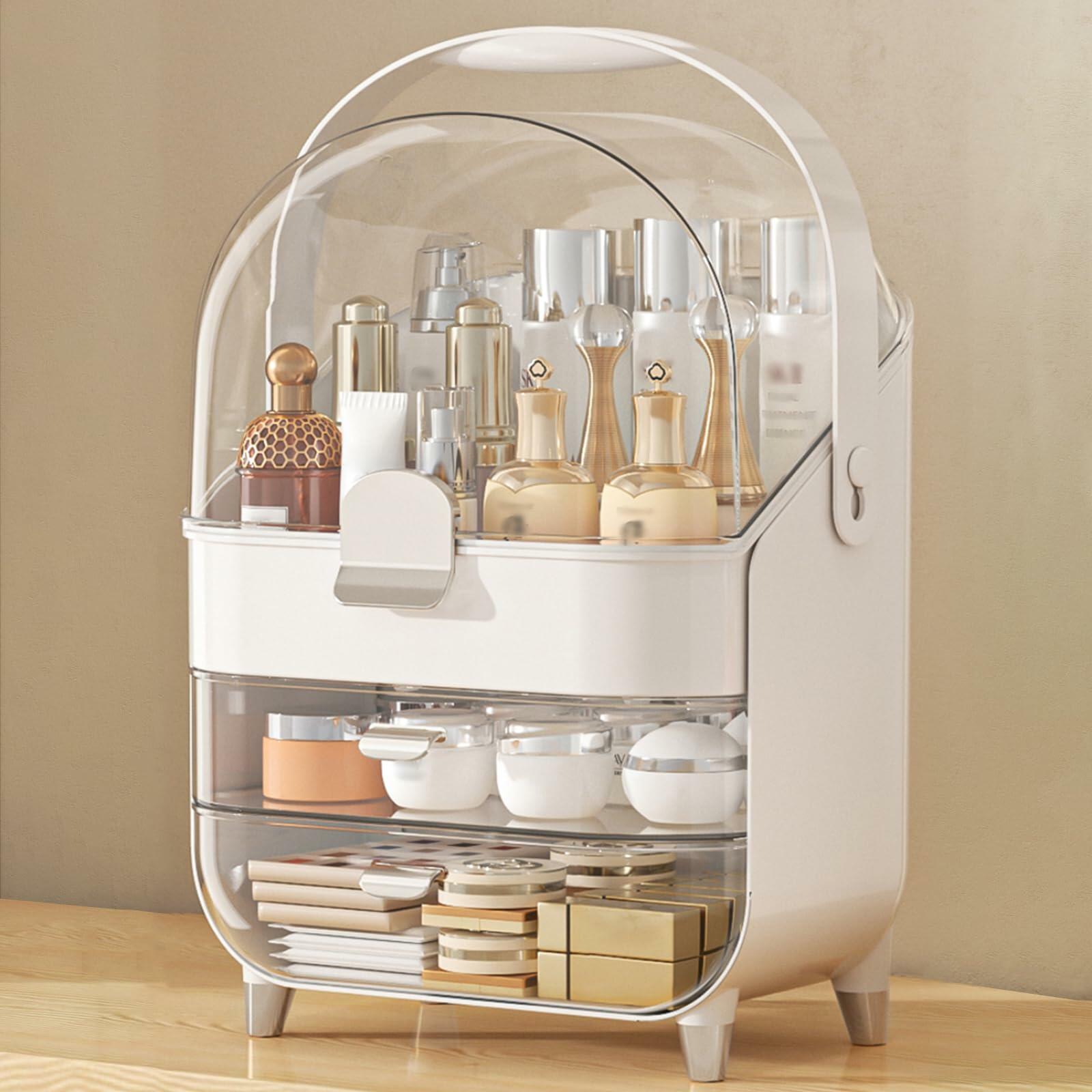 Makeup Organizer Countertop, Skincare Holder Bathroom Counter Organizer, Storage