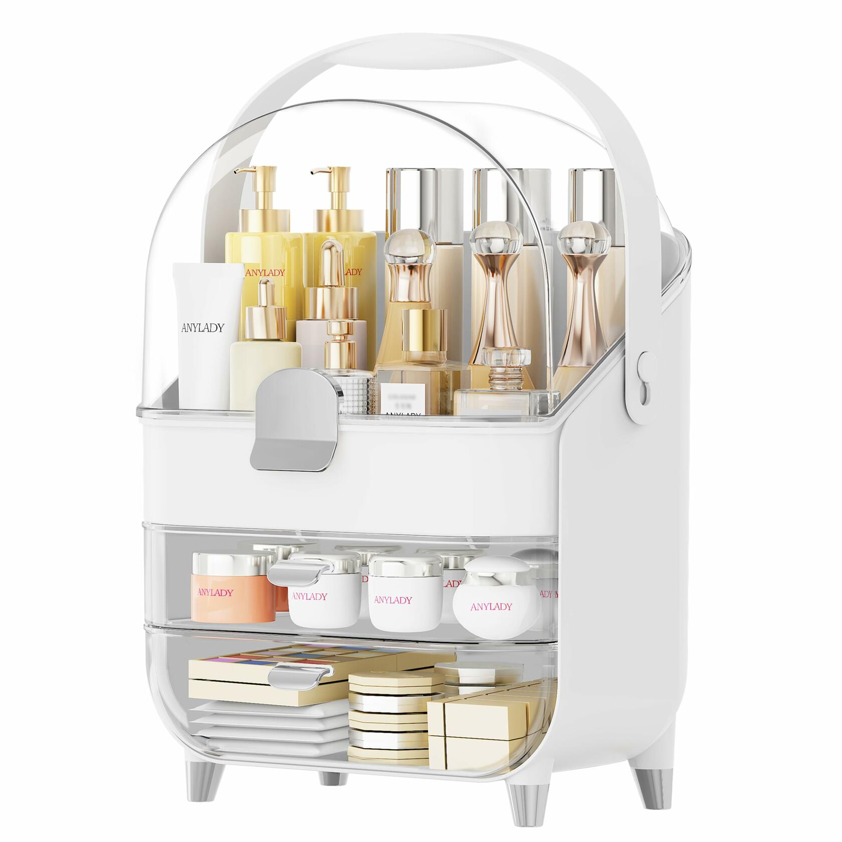 Makeup Organizer Countertop, Skincare Holder Bathroom Counter Organizer, Storage