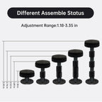 IPEROT Headboard Stoppers for Wall, 4 Pack Bed Stoppers,1.18in-3.35in Adjustable
