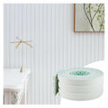 Yefanxi 4-in White EVA molding Peel and Stick Panel, 3D Flexible Fluted self