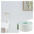 Yefanxi 4-in White EVA molding Peel and Stick Panel, 3D Flexible Fluted self