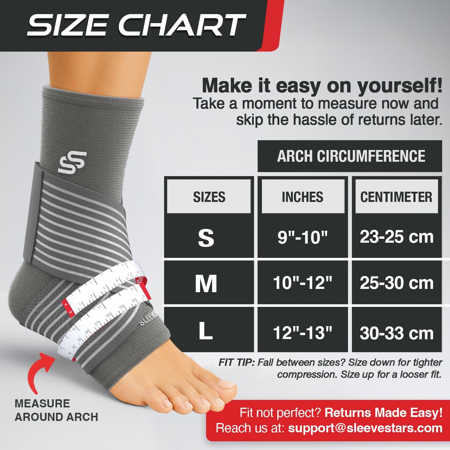 Sleeve Stars Ankle Brace for Women & Men, Ankle Wrap for Sprain, Compression