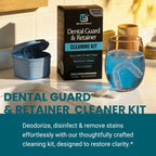 Retainer Cleaner and Soak Container, No-Mess Cleaning Tablets with Universal