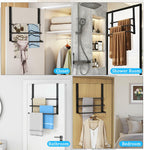16Inch Over The Door Towel Rack, DOKU Stainless Steel Door Towel Hanger, Over