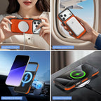 SkyEagle Compatible with Magsafe 2 in 1 Detachable iPhone 17 Pro Max Wallet Case
