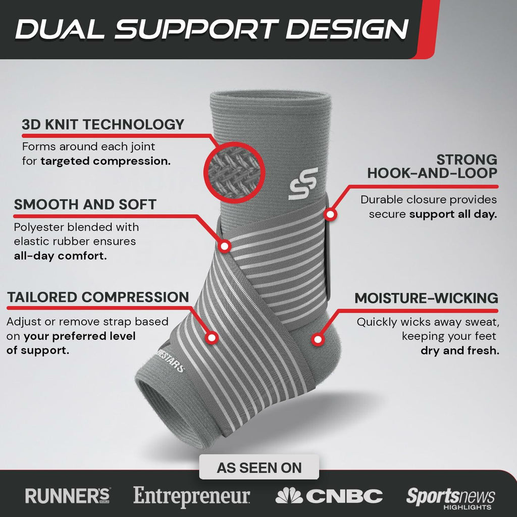 Sleeve Stars Ankle Brace for Women & Men, Ankle Wrap for Sprain, Compression