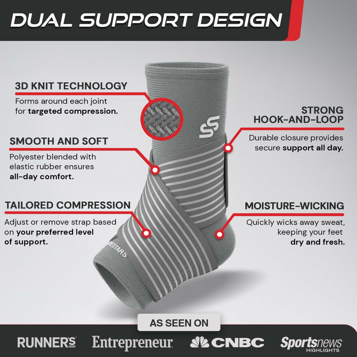 Sleeve Stars Ankle Brace for Women & Men, Ankle Wrap for Sprain, Compression